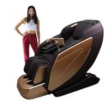 Health & Fitness_Hub Sobo HF21 4D Full Body Recliner Zero Gravity Massage Chair (Brown and Beige)