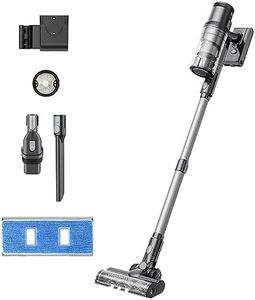 Proscenic P11 Mopping Vacuum Cleaners for Home, 35Kpa Cordless Vacuum Cleaner and Mop Combo with Touch Screen, Stick Vacuum Equipped 5-Stage Filtration System, Hardwood Floor Vacuum for Pet Hair, Car