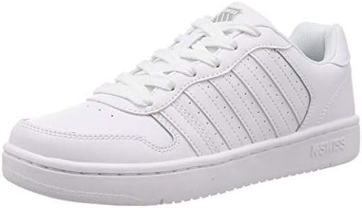 K-Swiss Men's Court Palisades Sneaker, White/Gray, 14 M