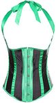 Alivila.Y Fashion Womens Burlesque Lace Underbust Corset Bustier 831-Green-M