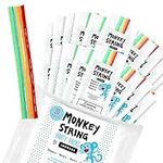 [20 Bags Party Pack] Monkey String - 10 Pieces Per Bag with 5 Colors - Bendable, Sticky Wax Yarn Stix, 6 inch Wax Sticks Party Pack - Great Toys for Party Favors, Events or Restaurants - By Impresa Products
