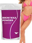 Safersky Bikini Hair Removal Powder Wax Bikini Hair Removal Herbal Wax Powder | 5 Min's Painless Herbal Wax Powder all Skin Types Hands, Legs, Underarms, Bikini & Intimate Area, women, 100 gm