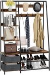COSTWAY Coat Rack with Shoe Storage