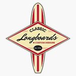 Classic Longboards Custom Surfboards Vinyl Waterproof Sticker Decal Car Laptop Wall Window Bumper Sticker 5"