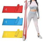 HAIBEI Resistance Bands Set Stretch Band Elastic Exercise Bands for Physical Therapy Tension Band Recovery Band Workout Bands for Strenght Training Pilates Yoga Arms Upper Body and Shoulders 4.9 FT