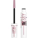 Maybelline New York Lash Sensational Sky High Serum Infused Lash Primer for Mascara, Lengthening, Thickening, Tinted and Washable Formula, Soft Black 0.26 Fl Oz, 1 Coun