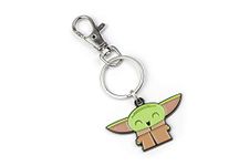 SalesOne LLC Star Wars: The Mandalorian, Happy Baby Yoda Keychain | The Child Keychain