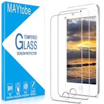 MAYtobe 2 Pack Screen Protector for iPod Touch 7, 6, 5 Tempered Glass, 9H Hardness, Case Friendly, Bubble Free, Anti Scratch, Easy To Install