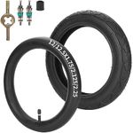 RUTU 1 Set Front 12 1/2 x 2 1/4 Tire (47-203) and Inner Tube for Kid Bicycle BoB Revolution SE/Pro/Flex and Duallie,Compatible with 3-Wheeler BOB Gear Jogging Troller Models