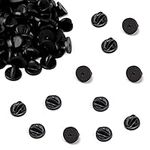 30 PCS Pin Badge Backs, Rubber Badge Backs, Butterfly Pin Backs for Badges, Rubber Pin Backs for Badges Replacement Uniform Locking Tack Pins for Lapel Pins Jewelry Making Hats Badges