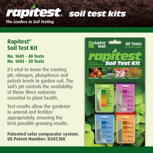 Luster Leaf Soil Test Kit – 20 Tests for pH, Nitrogen, Phosphorus, Potash