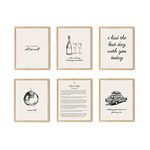 TwoDays Music Lyrics Room Decor Aesthetic, Affirmations Wall Decor Posters, Album Covers Art Prints for Bedroom, Fans Birthday Party Decorations. (8" x 10", Set of 6, UNFRAMED)