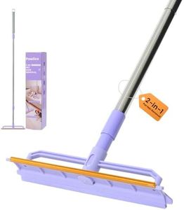 Pawlico Carpet Rake 2 in1 Pet Hair Removal, 59” Adjustable Long Handle Carpet Scraper for Cat Dog Hair Deep Cleaner, Reusable Cleaner Tool for Rugs, Mats, Couch, Sofas, Floor, Car Seats