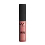 NYX PROFESSIONAL MAKEUP Soft Matte Metallic Lip Cream, Liquid Lipstick - Cannes (Matte Muted Mauve)