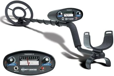 Bounty Hunter TK4 Tracker IV Metal Detector – All-Terrain Gold, Silver, Coin & Relic Finder with 8" Waterproof Coil, 3 Detection Modes – for Adults & Kids – Made in USA