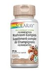 Solaray Organically Grown Fermented Mushroom Complete 600 mg | Healthy Immune Function Support | 60 VegCaps