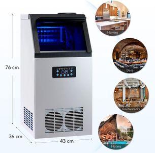CREWORKS Commercial Ice Maker, 59kg High Capacity