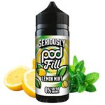 Seriously Pod Fill Vape E Liquid Juice Disposable 50/50 vape Fruity Vape Liquid 0MG 100ml Shortfill No Nicotine Free Vape Vape Pens Shisha Flavour (Lemon Mint)