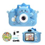 Kids Camera for Girls and Boys, HiMont Digital Camera for Kids with 32GB TF Card, 1080P Toddler Camera & Selfie Video Camera Suitable for Birthday & Christmas Toy Gift for Kids Age 3-10 (Blue)