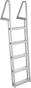 GarveeTech Removable Dock Ladder 3/4/5 Steps - Anti-Corrosion 6063 Aluminum, Upgraded Widen Nonslip, 350lbs Marine Pontoon Boat Dock, Lake/Pool/Boarding/Rv