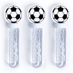 Toyseum 24 x Football Bubbles for Football Party Bags, Football Fillers for Boys & Girls Party Bag, 3-Hole Football Bubble Wand, Fun and Easy to Blow, Multi-Pack of 24