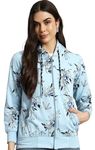 eWools Women's Fleece Blend Winters Hoodie Sweatshirt with Pockets (Flee20-Sky, Small)