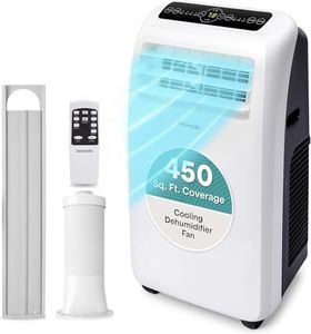 SereneLife Portable Air Conditioner- 12,000 BTU with Built-in Dehumidifier- AC Unit for Rooms up to 550 sq ft- Energy Efficient, Quiet Operation, Remote & Window Kit