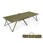 Naturehike Extra Wide Camping Cot for Adult, Oversize Portable Sleeping Camping Bed, Single Person Folding Camp Cot for Outdoor,Indoor,Patio,Beach,Hiking, Easy to Use with Carry Bag, Support 260lbs