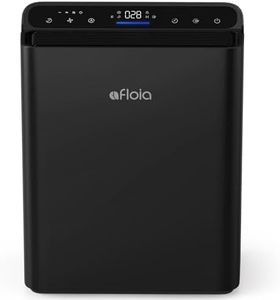 Afloia Air Purifiers for Bedroom Home Large Room Up to 1280Ft², 3-Stage Efficient Filter with Laser Air Quality Sensor for Pets Hair Dander Pollen Allergies Dust Mold Odor Smoke, Black