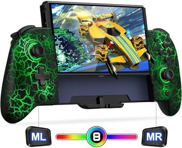 Mocagen Switch Controller Games with Handheld Mode, Wireless Swtich Pro Controller for Nintendo Switch/OLED with Marco Buttons/Big Grip/Turbo/Hall Effect Joystick & Trigger