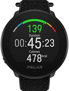 polar Unite - Fitness Watch, 24/7 Activity Tracker, Automatic Sleep Tracking, Connected GPS, 130 Sports Profiles, Wrist-Based Heart Rate Monitor, Black-Black, Medium-Large (900106604)