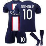 22-23 New Paris Soccer Jersey Set PSG Home Away Mbappé Neymar Kids Adults Football Jersey Boy Man Sportswear A Neymar