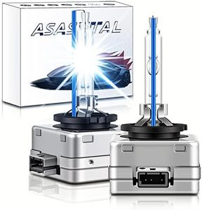 Asasytal D3S Lampadine HID Xeno per Fari HID, 35W 12V Bianco Bluastro 8000K Super Luminosità Bi HID Xenarc Kit di Retrofit per Fari per l'aggiornamento Originale Della Lampadina Allo Xeno, 1 Paio