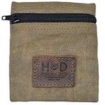 Waxed Canvas Condom Pouch/Change Va