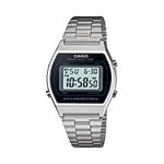 Casio Vintage B640WD-1AVDF Black Digital Dial Silver Stainless Steel Band D129