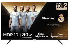 Hisense 80 cm (32 inches) E43N Series HD Ready Smart Google LED TV 32E43N (Black)