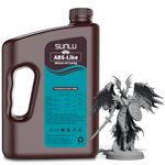 SUNLU 3KG ABS Like Resin for 3D Printer, 405nm UV Curing Photopolymer Rapid 3D Resin for 2K 4K 6K 8K LCD/DLP/SLA 3D Printers, Non-Brittle & High Precision & Low Shrinkage, 3000g, Dark Grey