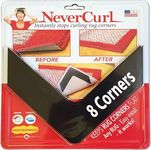 NeverCurl Anti Slip Rug Underlay - Premium Rug Corner Grippers for Wooden, Laminate, and Carpeted Floors - Non Slip and Anti-Curl Rug to Carpet Gripper - Perfect Rug Gripper to Keep Your Rugs in Place