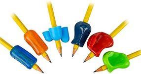 The Pencil Grip Premium Pencil Grips Assortment Pack, Universal Ergonomic Writing Aid For Righties And Lefties, Colorful Pencil Grippers, Includes 6 Different Grips, Assorted Colors, 6 Count - PGP-006