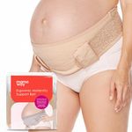 Mamaway Pregnancy Belly Support Band, Ergonomic Maternity Belt, Adjustable Prenatal Cradle Band, Skin-friendly & Breathable Belly Sling, Back Supoort & Waist/Abdomen/Pelvic Support