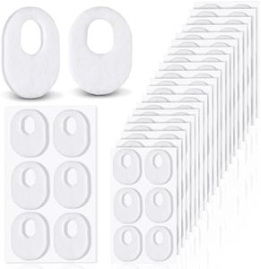 WILLBOND 120 Pcs Callus Pads Soft Felt Callus Oval Shape Corn Pads for Bottom of Foot Adhesive Foot Corn Pads for Men and Women Feet Toes Heel Pain Relief, White