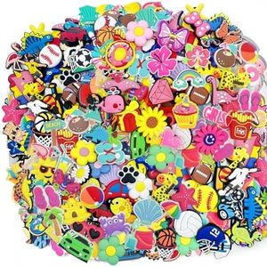 Twocharms Shoe Charms for Clogs, PVC Multicolor, Random Assorted Designs, DIY Accessories, Party Favors, 30, 100, or 300 Pieces (300, Randomly cute and fashionable)