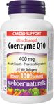 Webber Naturals Coenzyme Q10 (CoQ10) 400 mg, 60 Softgels, Ultra Strength, High Potency Antioxidant, For Heart Health, Cellular Energy Production, and Migraine Support
