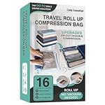 16 Roll Up Travel Compression Bags 