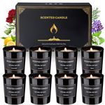 Dsclavacy Scented Candles Gifts for Women, 8 Pack 3.4 Oz Candle Set, Natural Soy Wax, Aromatherapy Candles for Birthday, Christmas Gifts