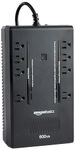 Amazon Basics Standby UPS 600VA 360W Surge Protector Battery Power Backup - 8 Outlets, Black