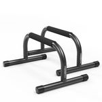 Lebert Fitness Parallettes Dip Stand Push Up Bars, Black