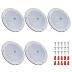 RVZONE 5" RV Lights Interior, RV LED Ceiling Puck Light Dimmable 12 Volt LED Lights, 12V RV Puck Lights 4.5W Transparent Frosted RV Ceiling Dome Light for Camper Van Trailer Boat