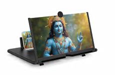3D HD Screen Magnifier,Universal Smartphone Screen Video Amplifier with Adjustable & Portable Stand, Eye Protection Video Expander,Projector for Movies, Reading(Multicolour)