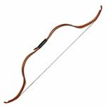 25LBS Traditional Bow 49" Handmade Practice Wooden Mongolian Beginner Recurve Bow